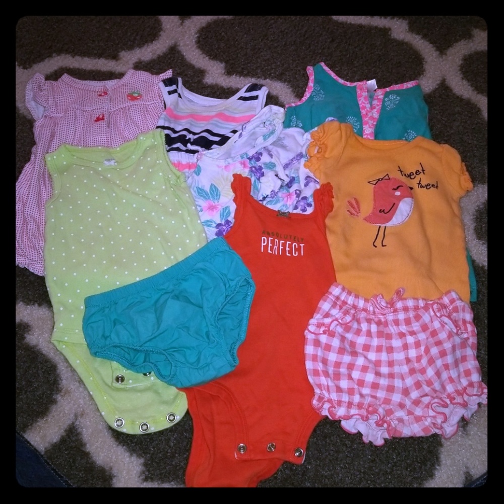 9 piece baby girl bundle (bundle #5)
